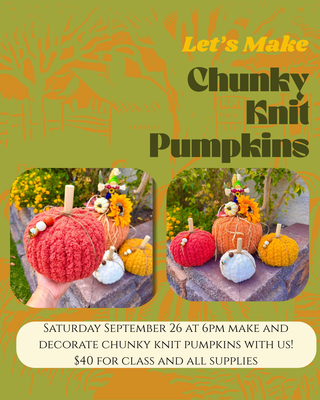 Chunky Knit Pumpkins