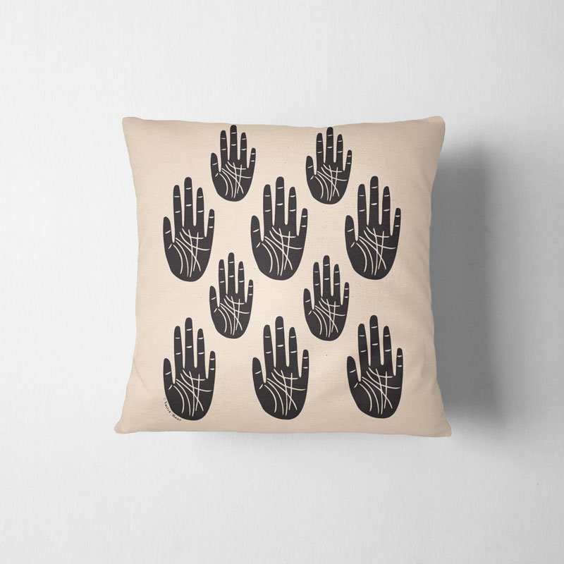 Wise Palm throw pillow cover for Rainbow Vision LLC