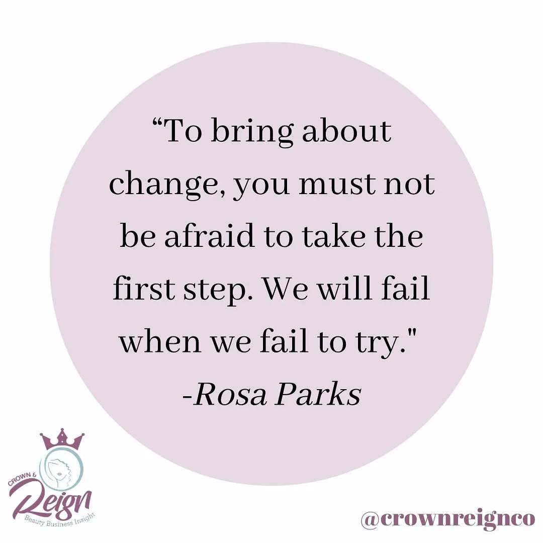 Facts👏🏾

#rosaparks #rosaparksquotes #stayfocused #motivationthursday #beautyboss #lashes #hair #nails #outkast #crownreignco #crownreign