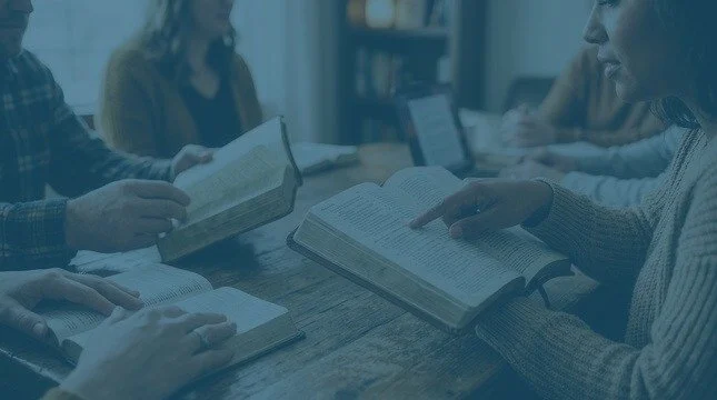 A Small Group Reading Bibles Together
