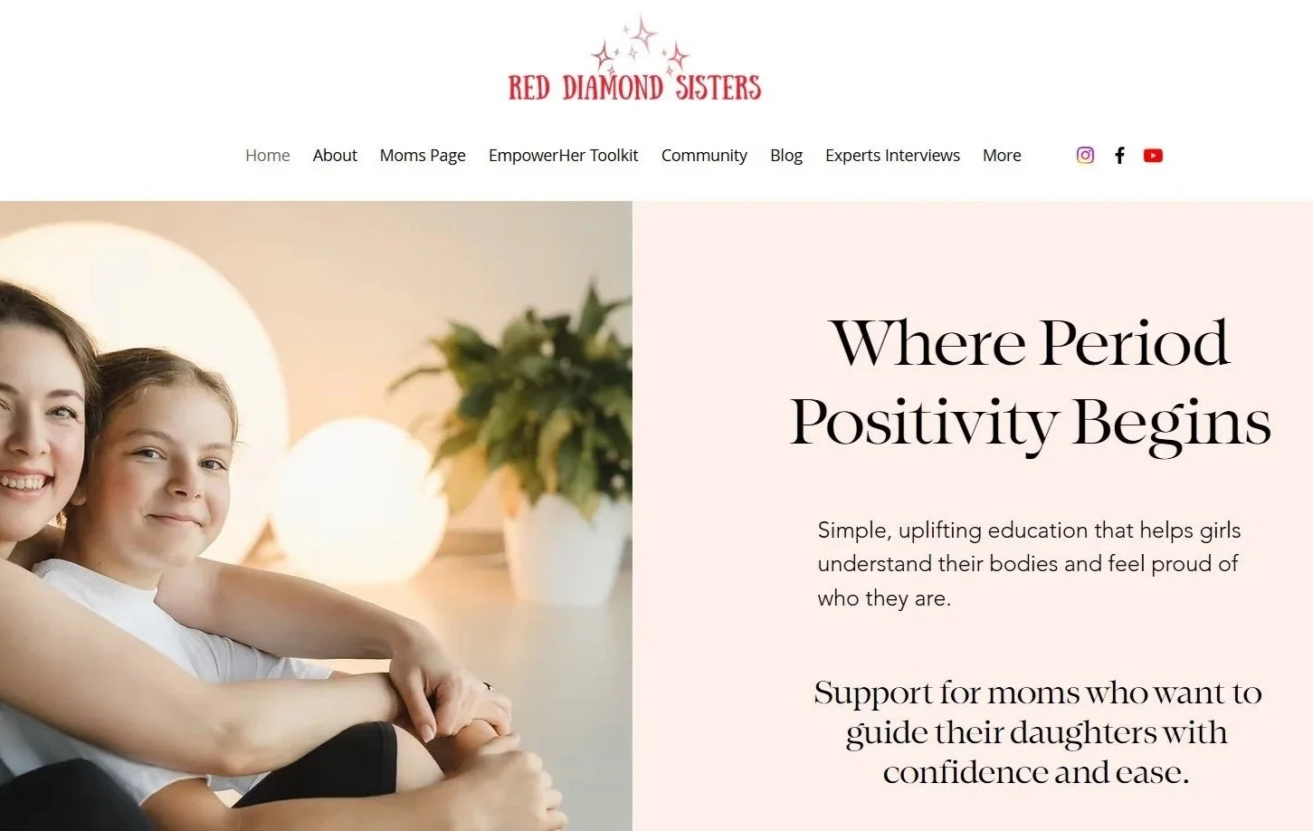 Red Diamond Sisters Website
Meloney Hudson: Website designer, blog writer