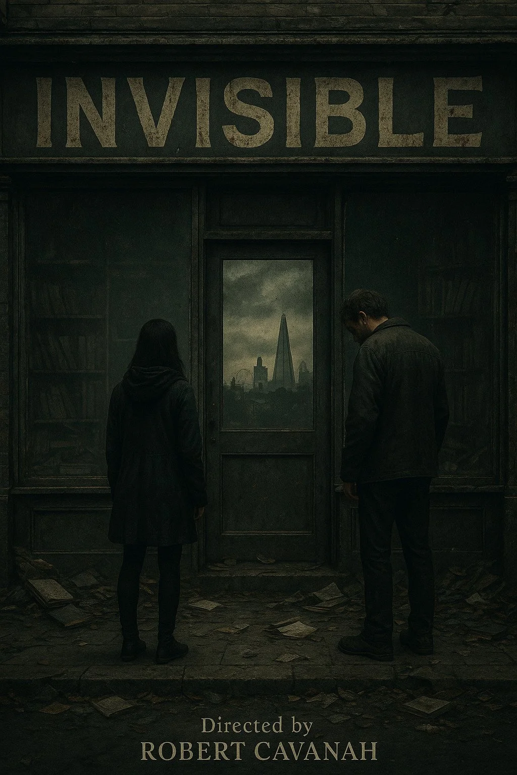 A film poster titled 'Invisible, directed by Robert Cavanah, charity partner Crisis UK