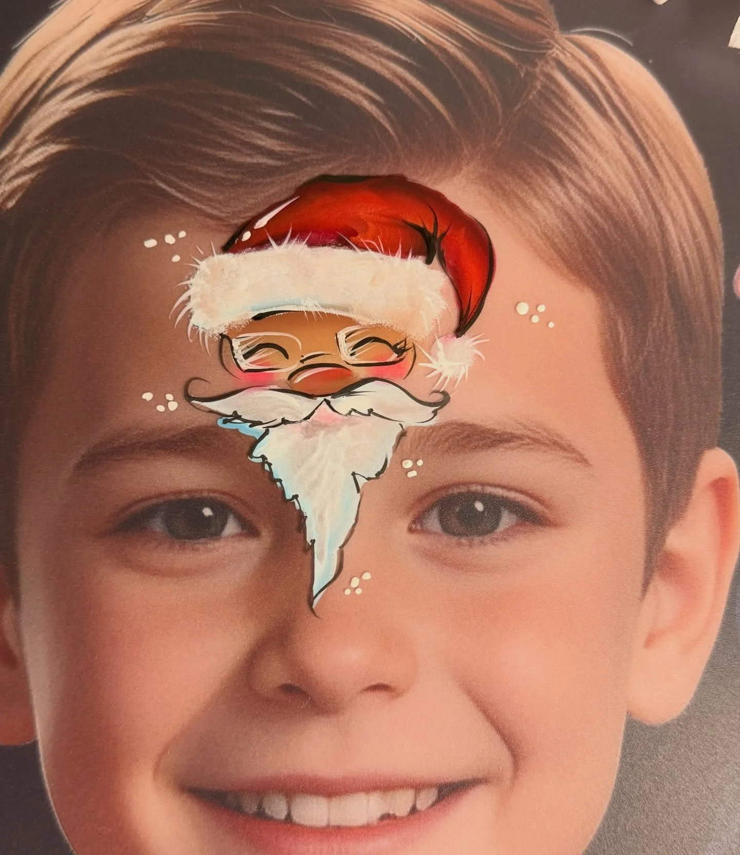 Christmas Santa design 🎅🎅🎅
Amazing practice board by my friend Irene @katznc 

#FacePainting #FacePainter #FaceArt #MakeupArt #BodyArt #CreativeMakeup #ColorfulArt #KidsParty #PartyIdeas #BirthdayPartyIdeas #FacePaintingFun #FestivalFacePaint #Eve