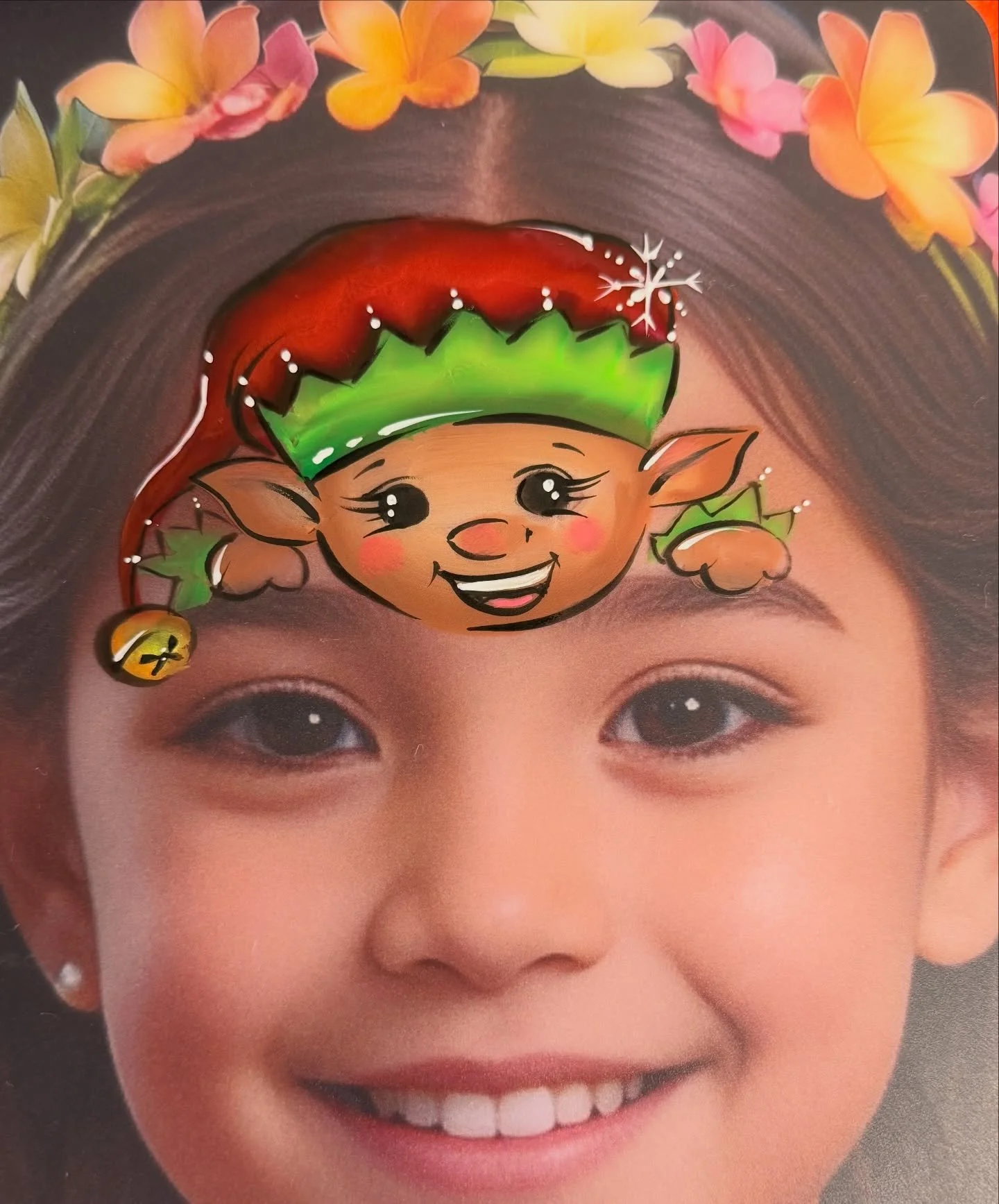 Cute Elf design.
Practicing some Christmas design on amazing boards by @katznc 
#FacePainting #FacePainter #FaceArt #MakeupArt #BodyArt #CreativeMakeup #ColorfulArt #KidsParty #PartyIdeas #BirthdayPartyIdeas #FacePaintingFun #FestivalFacePaint #Event