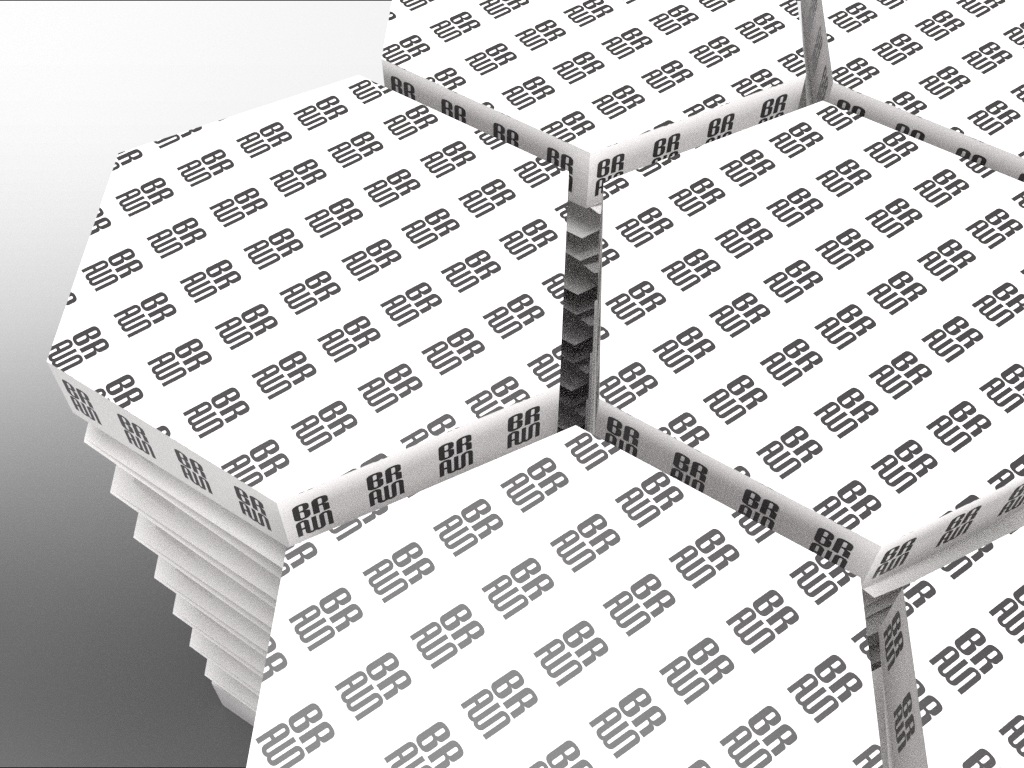 Featuring how each package would fit together to maximize shipping space.