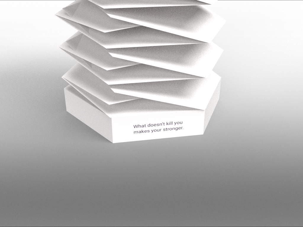 Close up of quote on bottom of packaging.