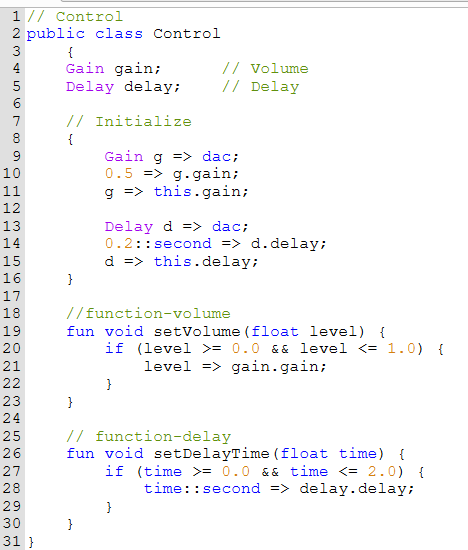 ChucK code