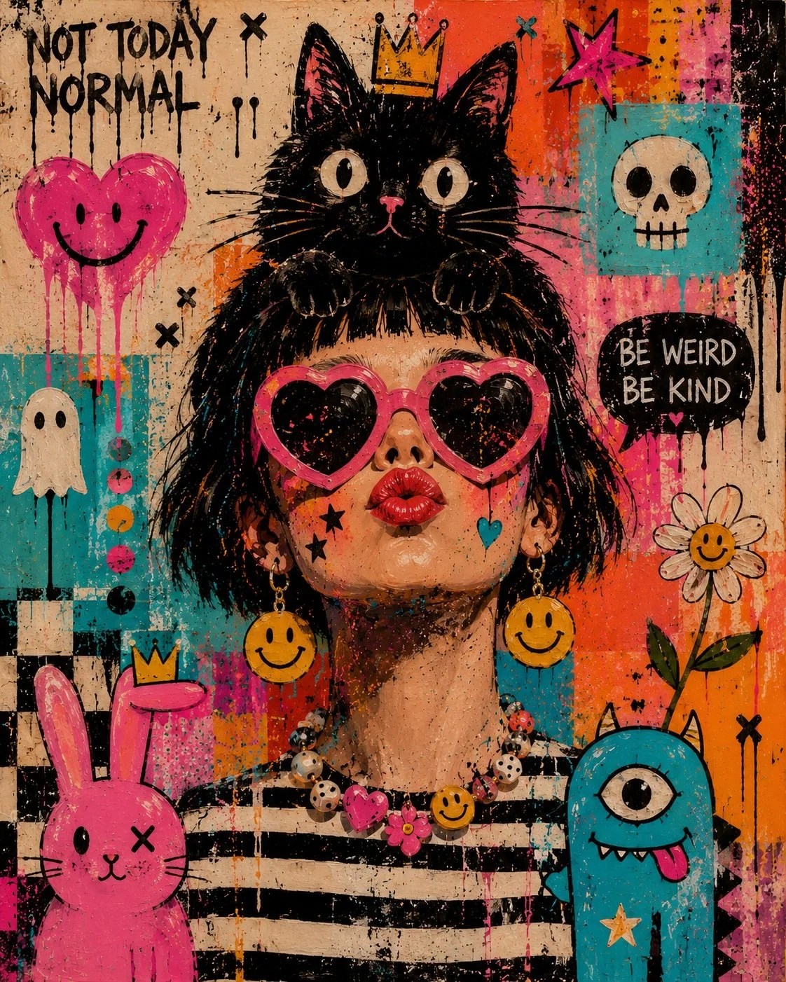 Not Todays Normal - Contemporary Pop Art Print from Ivy Hex for Landson Studios