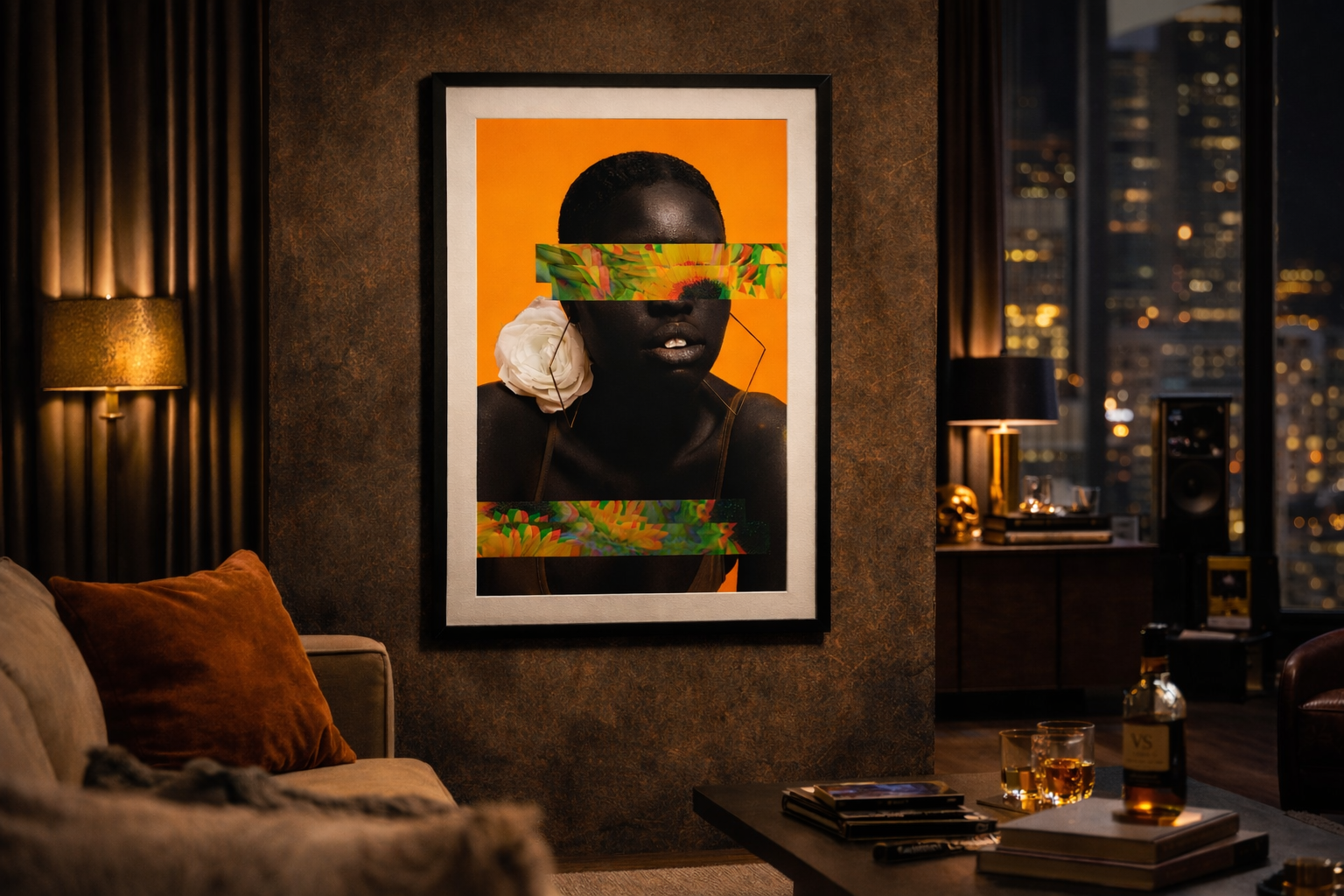 Velvet Sun by Rix, a limited edition digital artwork, printed as a museum-quality giclée on premium fine art paper with rich tone and lasting vibrancy.