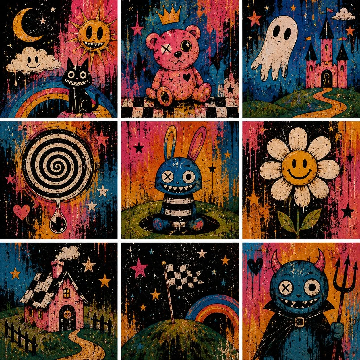 Collection of Bold Contemporary Art Prints from Ivy Hex for Landson Studios