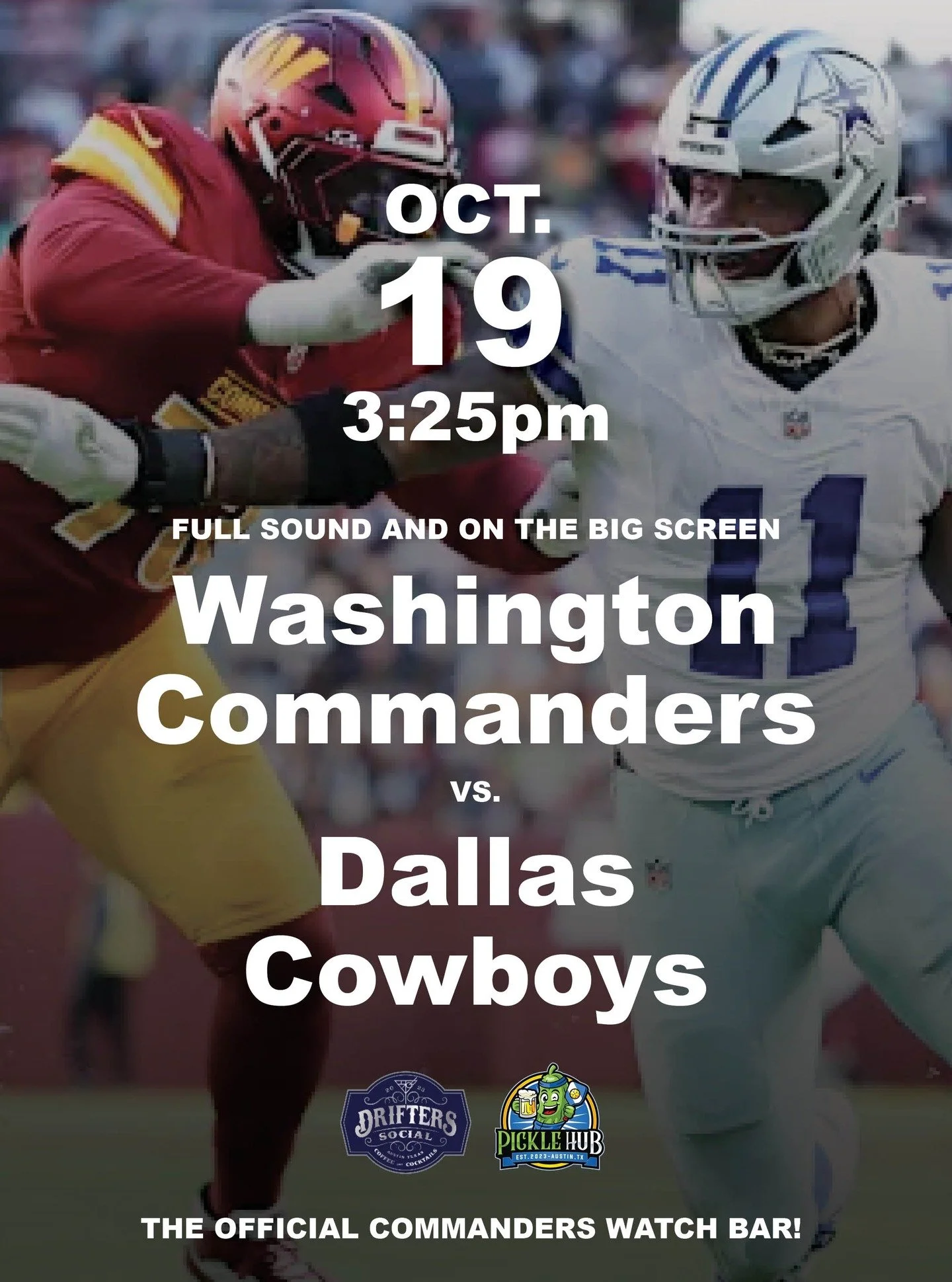 Commanders Fans make sure you show up at the official watch bar this Sunday!

#football #commanders