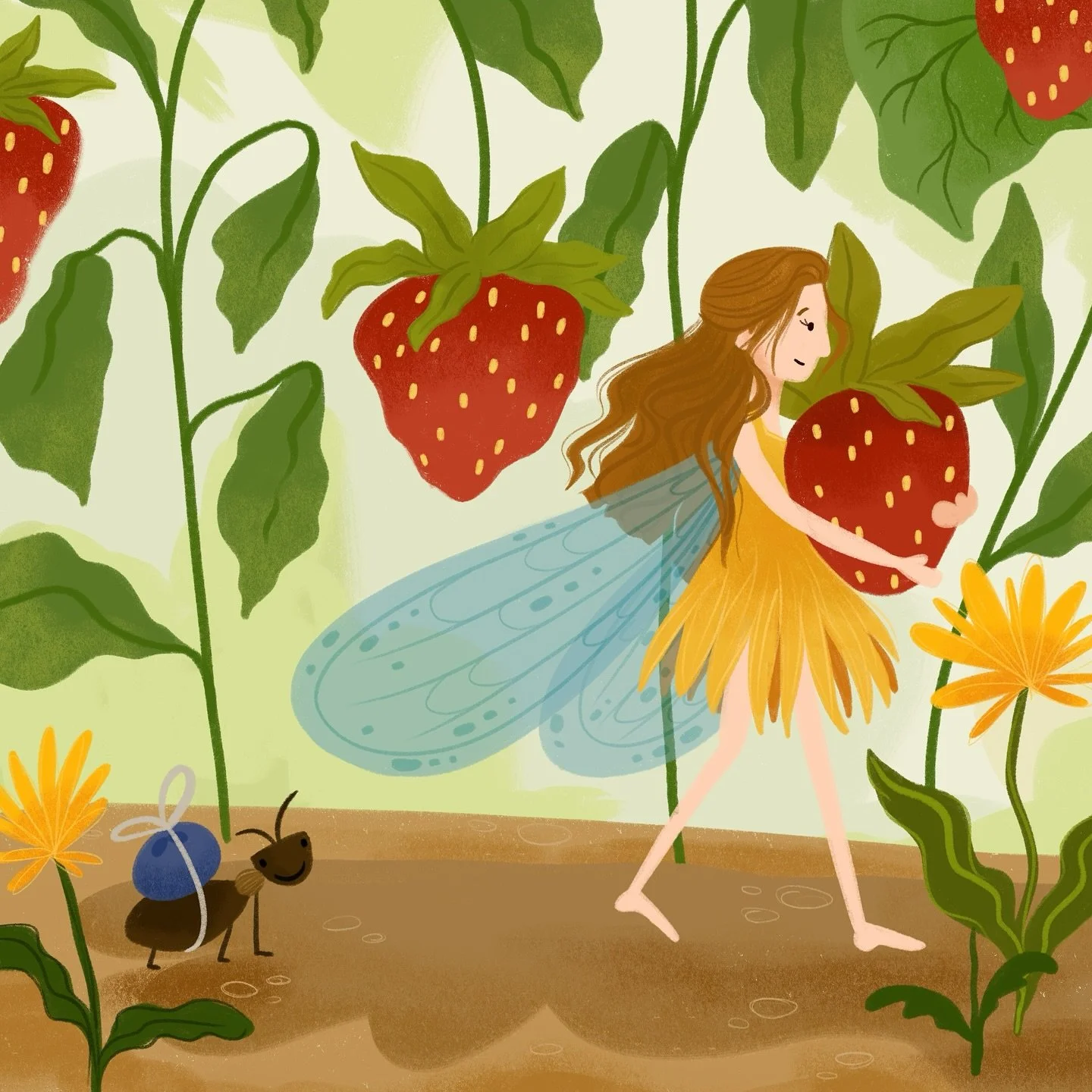 strawberry!

 a little strawberry fairy! 

#illustration #illustrator #art #peachtober #peachtober25 #peachtober25strawberry #strawberry #kidslitart #childrensbookillustrator #childrensbookillustration #inktober #sketch