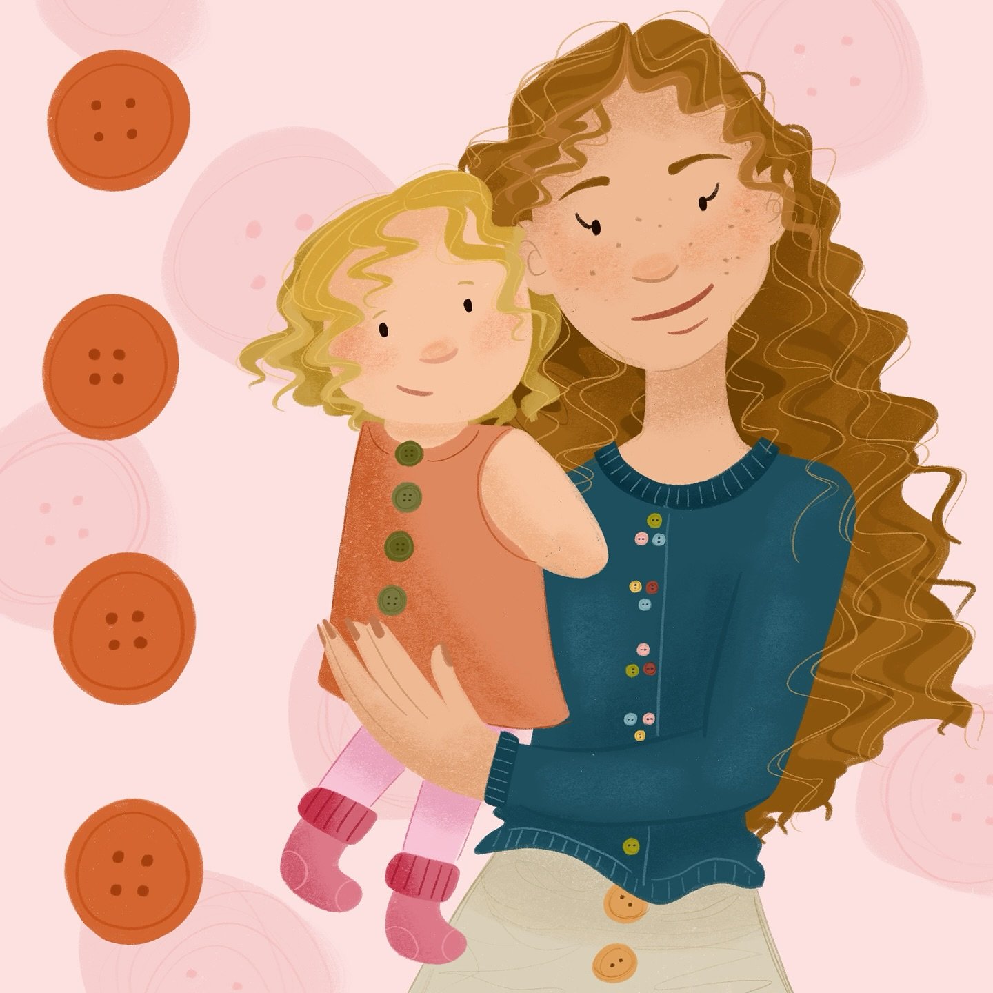 button(s)! 

@peachtober 

#illustration #illustrator #peachtober #peachtober25 #peachtober25button #art #kidslitart #childrensbookillustrator #childrensbookillustration