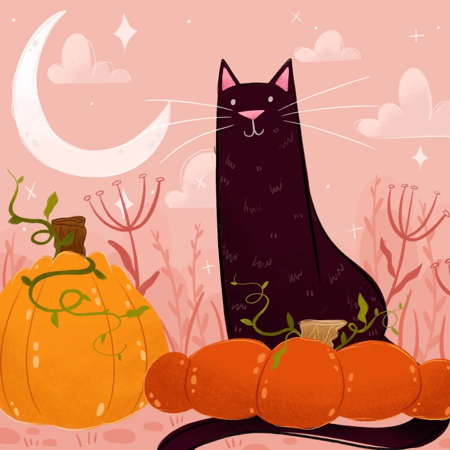 whisker! 

I can&rsquo;t believe there&rsquo;s only one more day left in this challenge! every day I have loved drawing with these fantastic prompts and getting to share them 

@peachtober 

#peachtober #peachtober25 #peachtober25whisker #illustratio