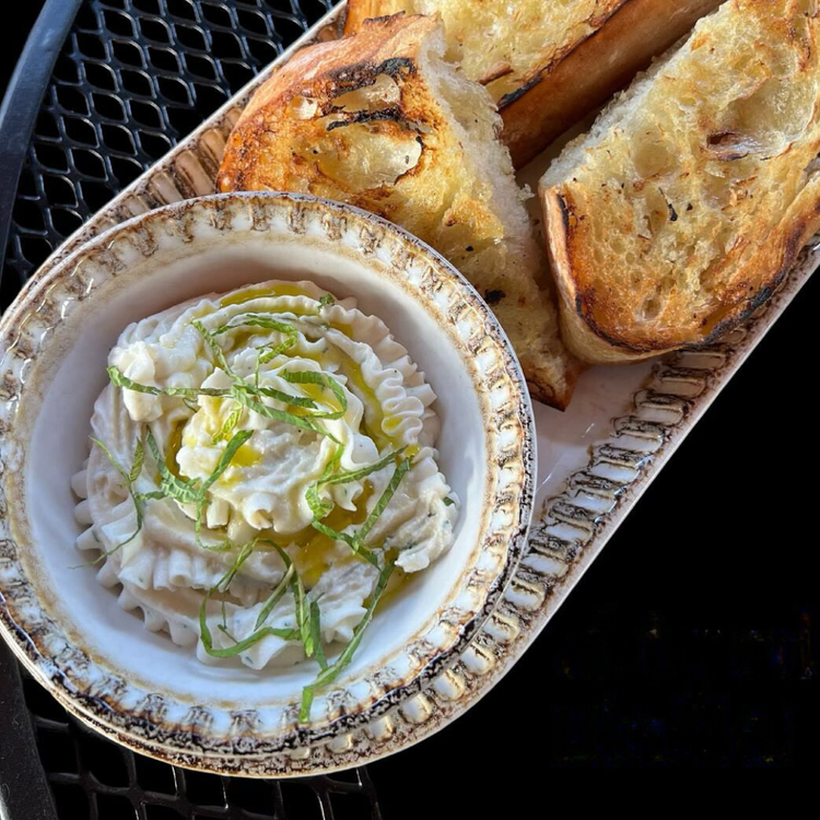 Whipped Ricotta with Grilled Crostini