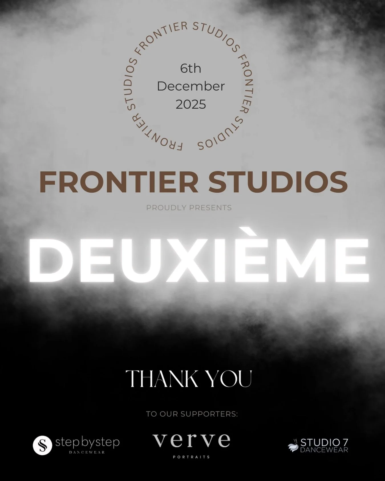 Frontier Studios presents DEUXI&Eacute;ME 〰️

Saturday we take the stage for DEUXI&Egrave;ME, an afternoon dedicated to celebrating the growth, artistry, and passion of our incredible students. 

We can&rsquo;t wait to share this special performance 