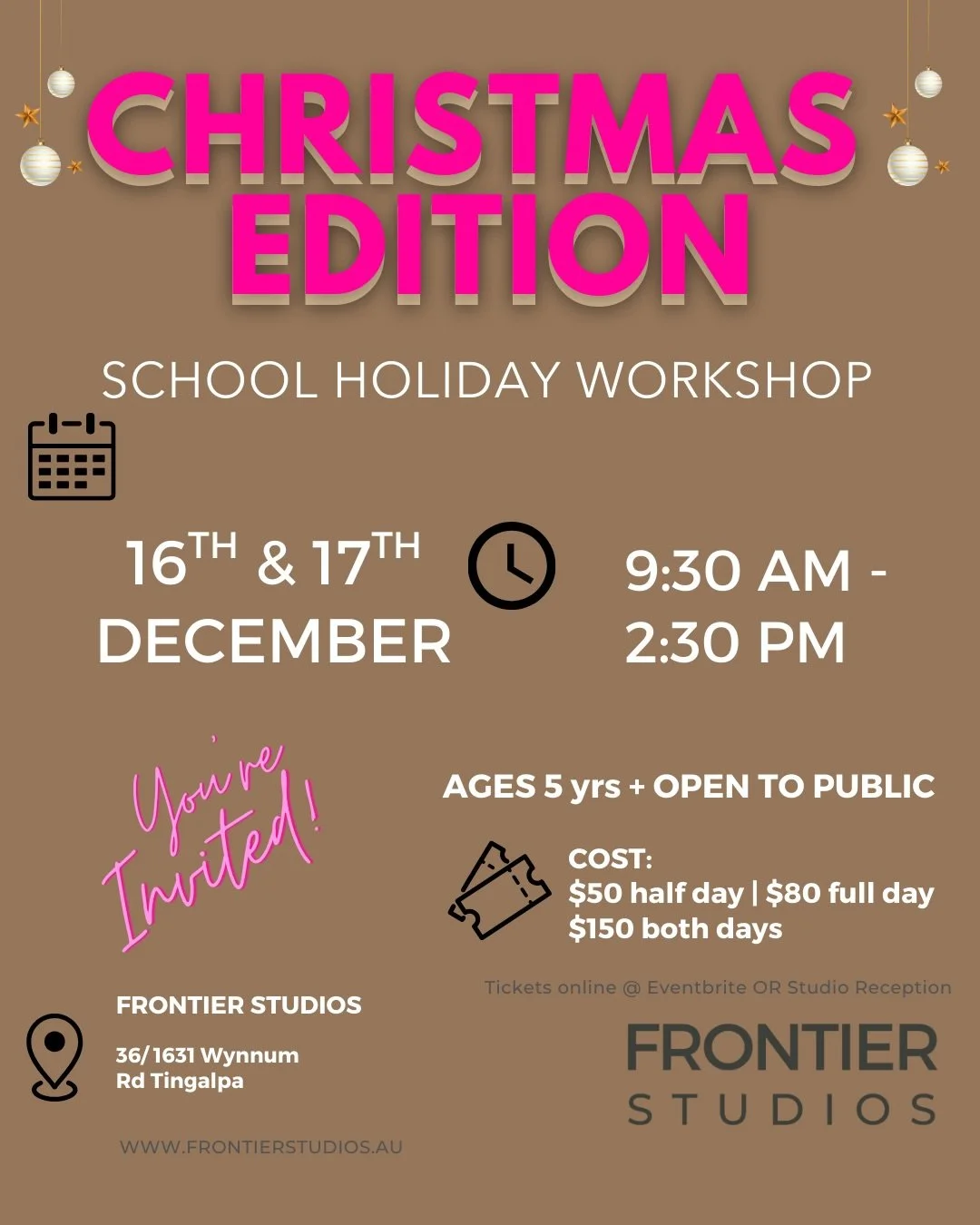 ✨ Looking for fun Christmas holiday activities for the kids? ✨

Our 2-Day Christmas Dance &amp; Acrobatics Workshop is the perfect way to kick off the school holidays!
Designed for ages 5 years+, this festive workshop is packed with dance, acro, craf