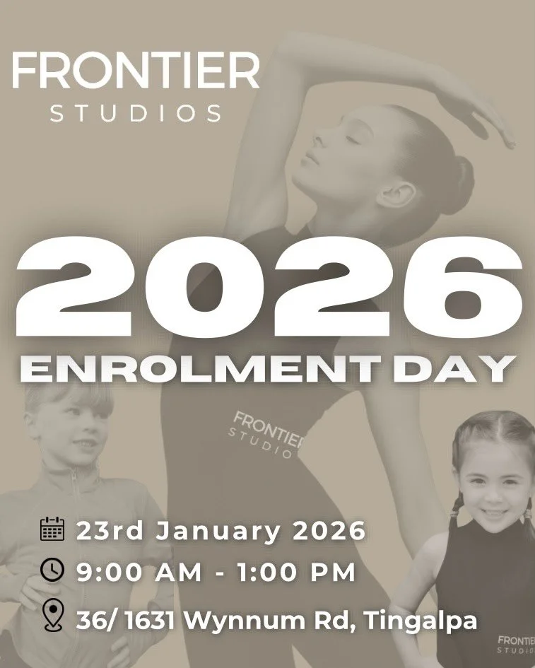 Join us for our ENROLMENT DAY ✨ 

FRIDAY 23rd JAN 〰️ 

Explore classes at Frontier Studios 🫶
Meet the team, trial a class, see our space and enrol for 2026.
Limited places available for our Trial Class Experience - link in bio for tickets.

www.fron