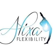 Logo with the words 'Aixa Flexibility' and a stylized figure stretching overhead.