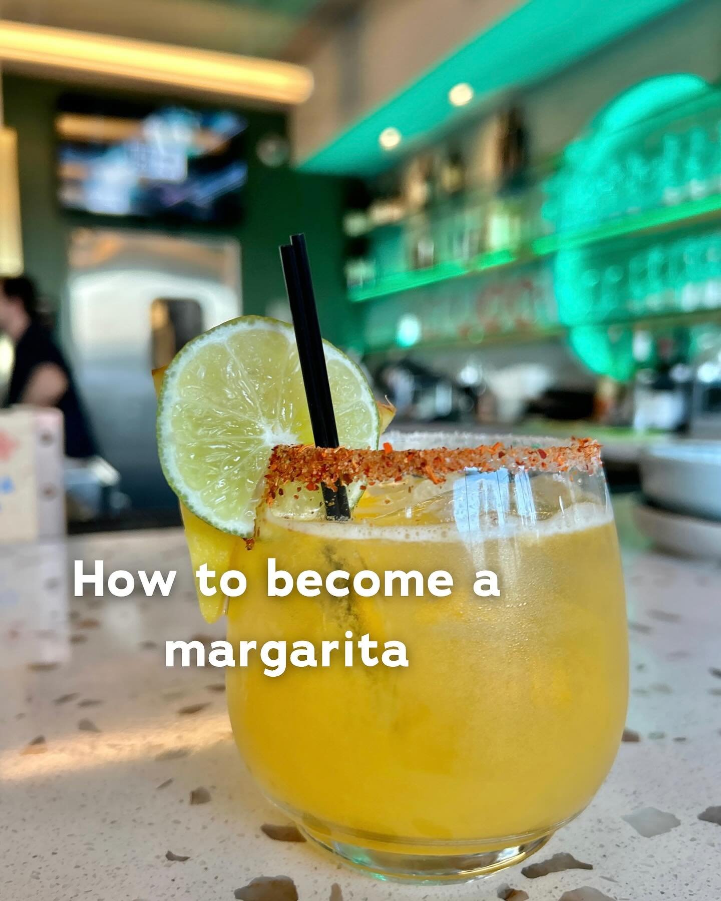 How to become a margarita 🍹&hellip; 🤷&zwj;♀️
.
.
#palmsprings #visitpalmsprings #dinegps #crudopalmsprings #margaritas #cocktails #happyhour #visitgreaterpalmsprings