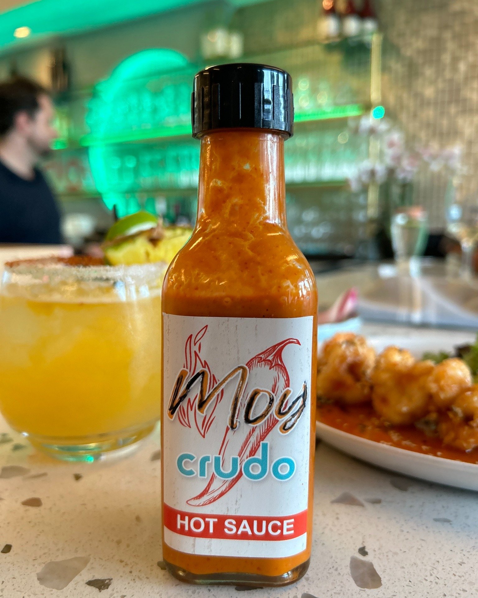 Some like it hot and so do we! Try our Crudo housemade hot sauce and add some 🔥 to your dish! 
#Crudo #PalmSprings #Spicy