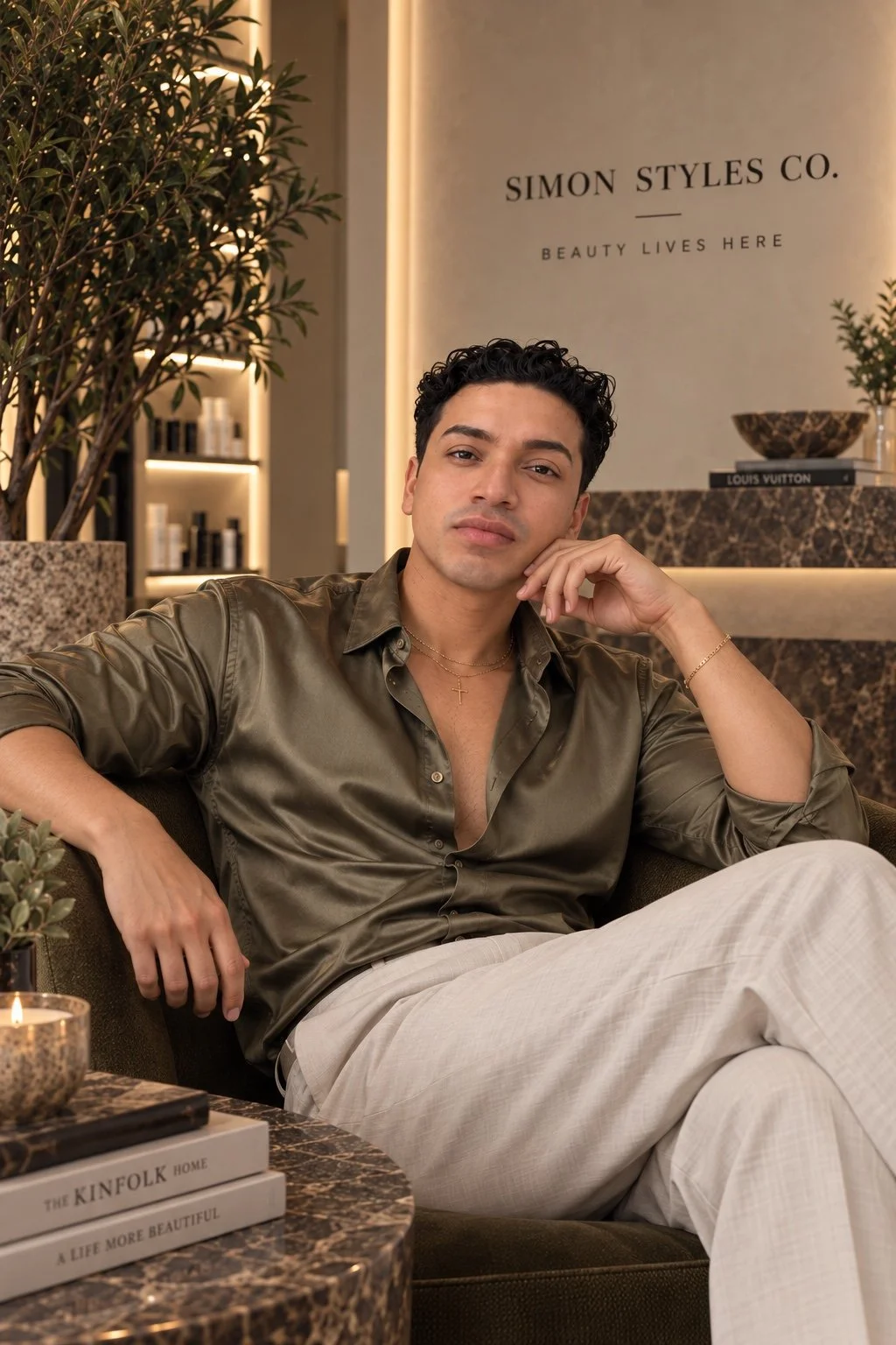 Juan, co-founder and creative vision at Simon Styles Co. luxury hair salon in Pompton Lakes NJ