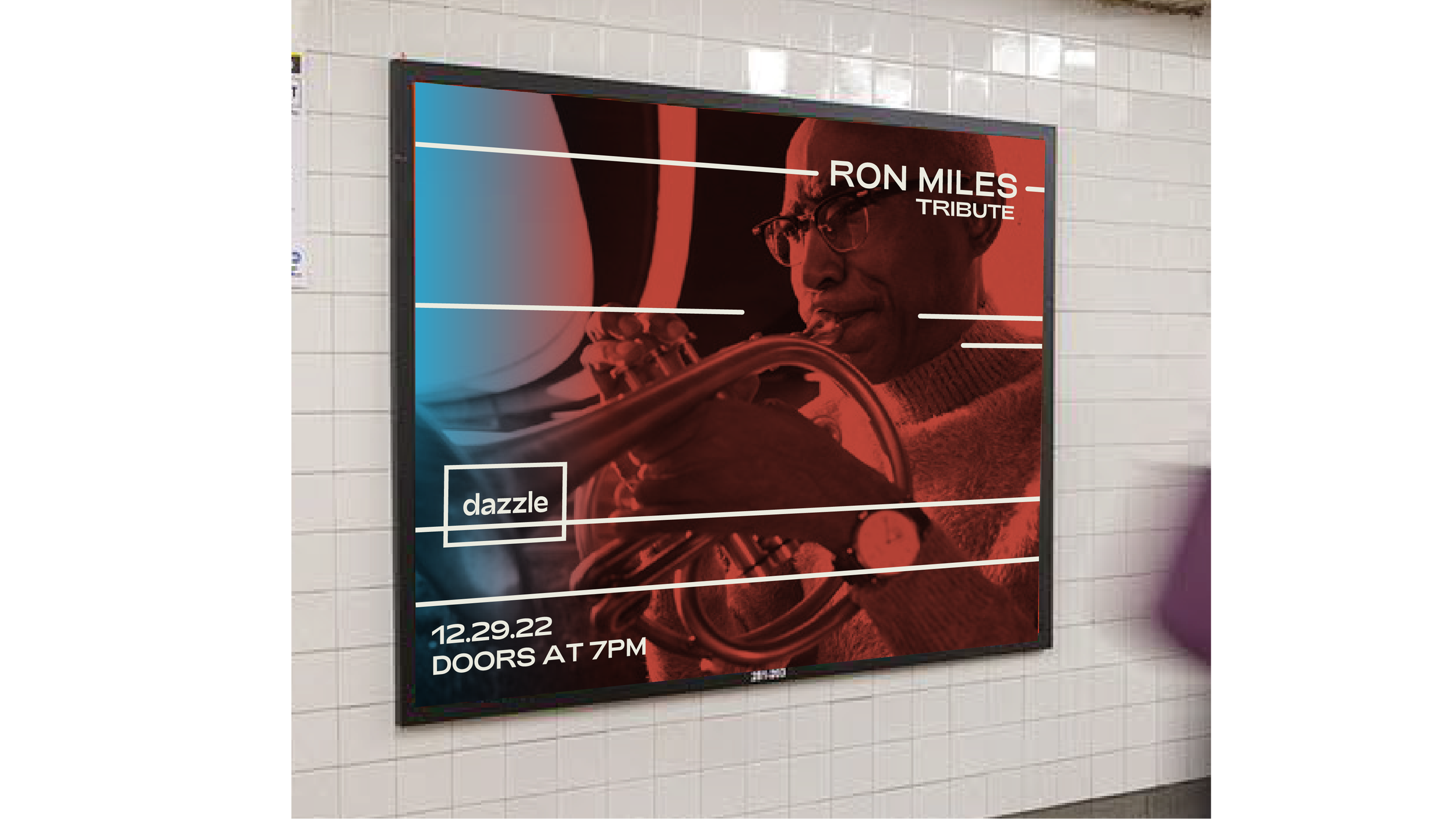 Conceptual Event Advertisement for Ron Miles