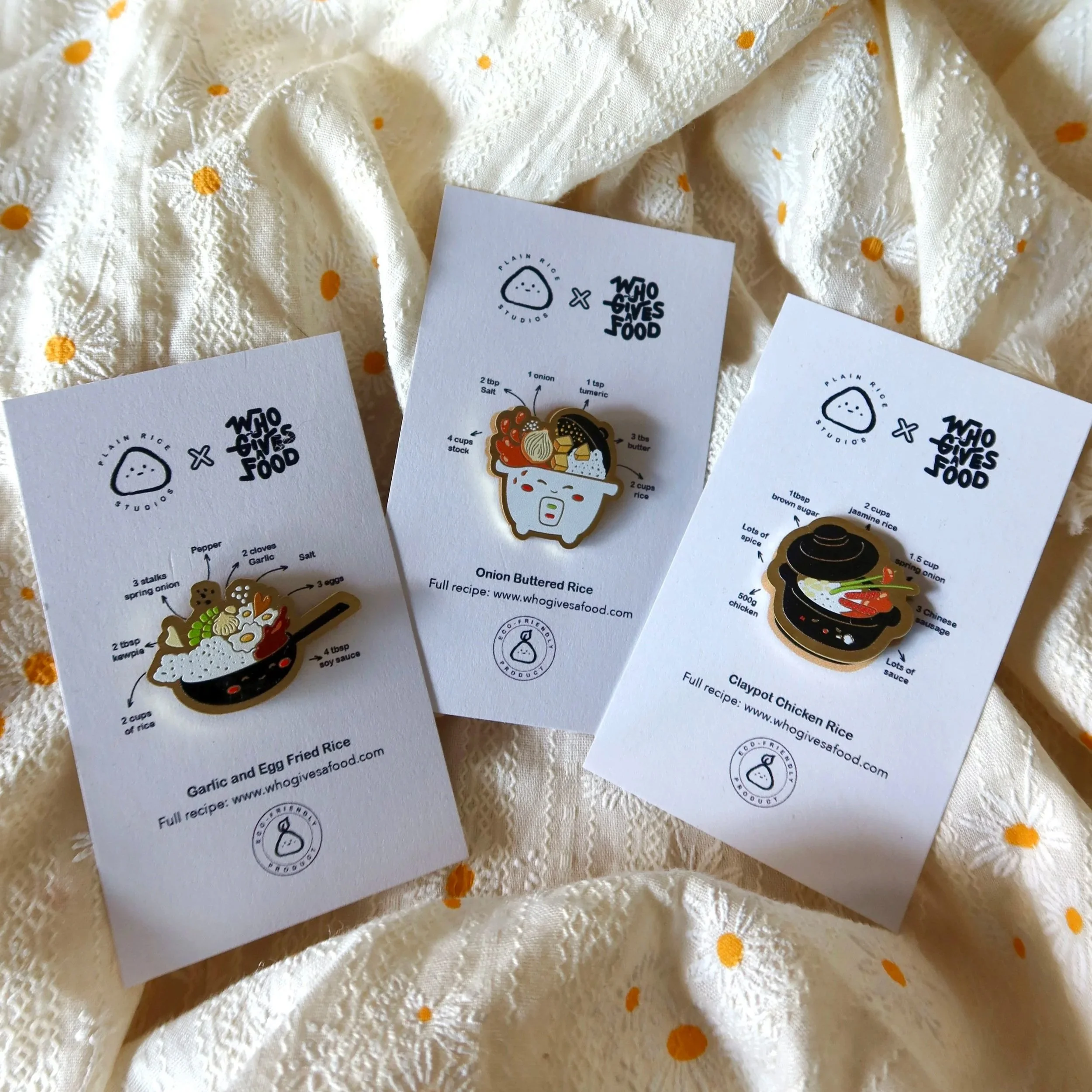 Eco-Friendly Pins - Who Gives A Food - Pin Collab