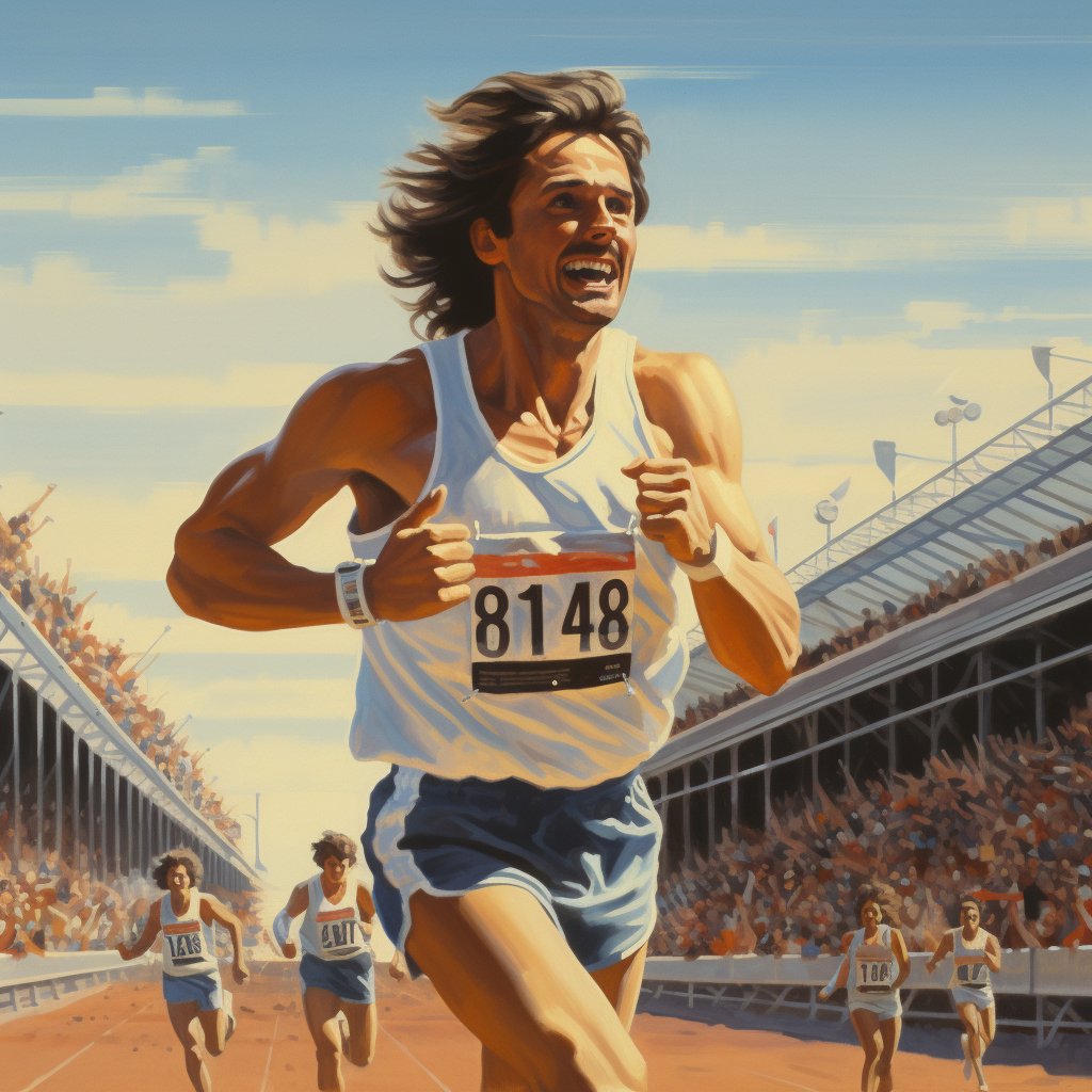 deckard7316_male_runner_winning_800_meter_run_1980s_long_brown__803812e5-5515-4bff-ad76-f8b8fae6556e.png