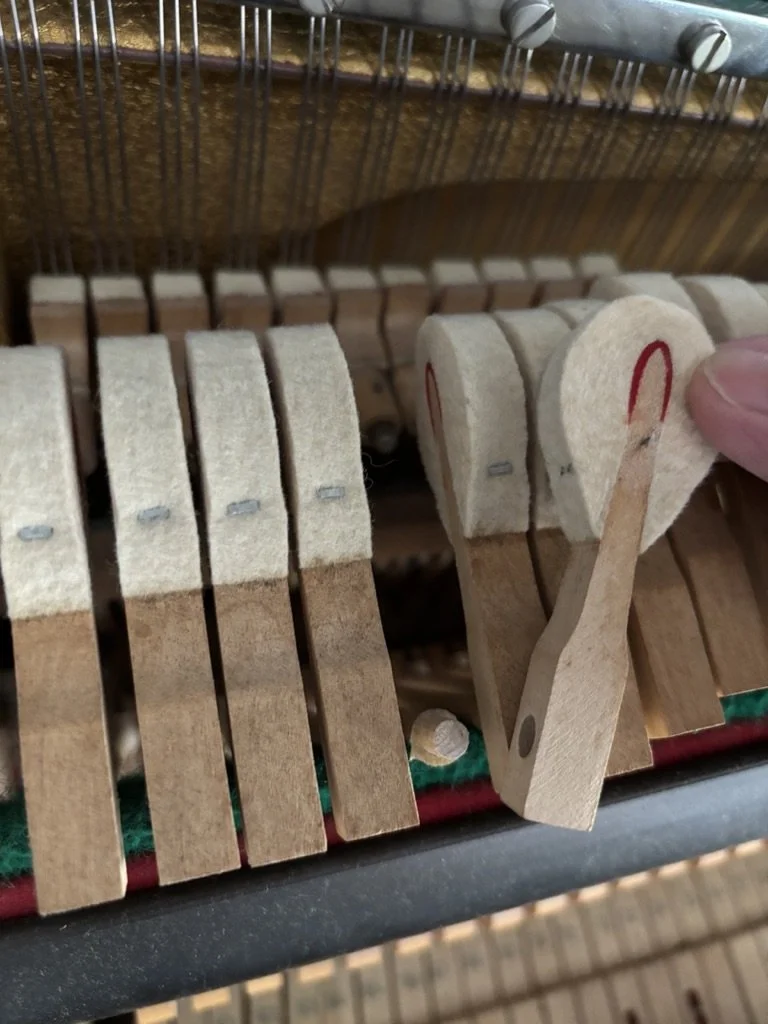 local piano tuner near glenfield in sydney repairing upright piano