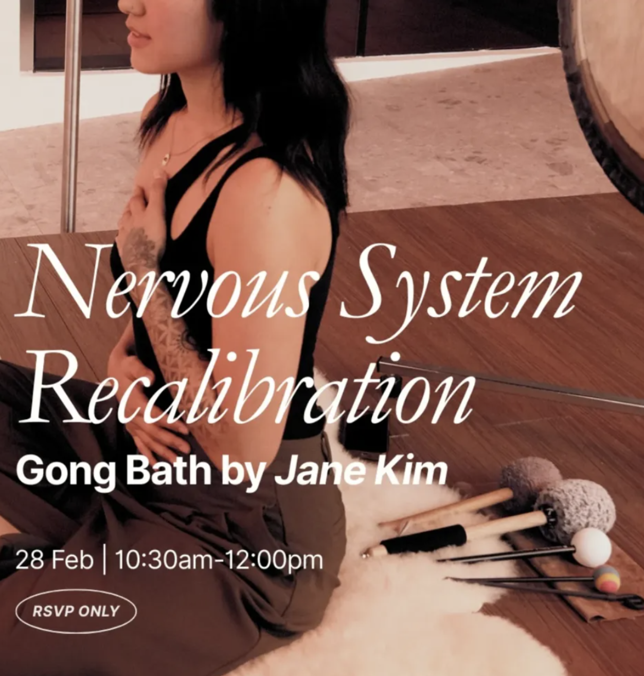 nervous system recalibration: gong bath x come asap