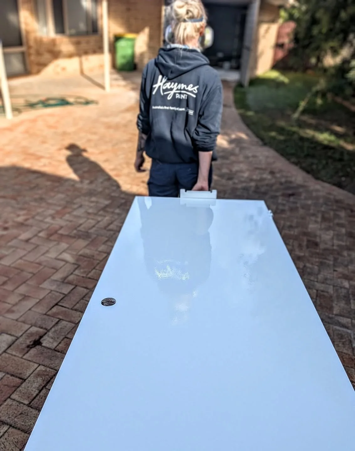 Spray day. Can't get past a #haymes trim plus spray finish. And that's just the first coat in semi gloss 😎