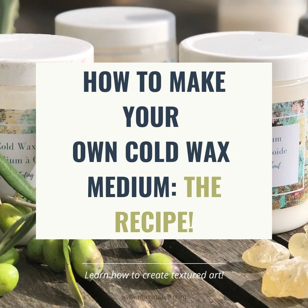 Zelf cold wax medium maken (DIY recept)