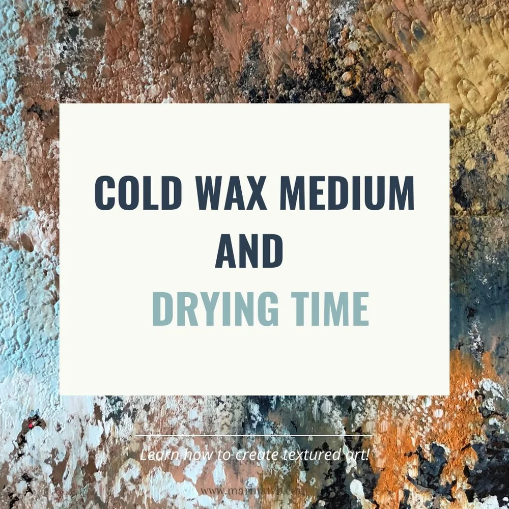 Cold wax medium en droogtijd