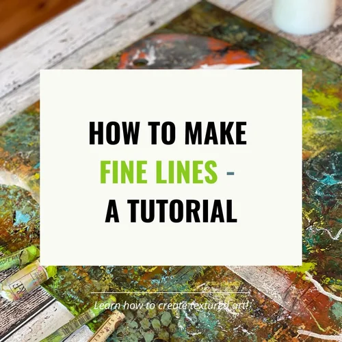How to make LINES - Cold Wax and Oil Techniques