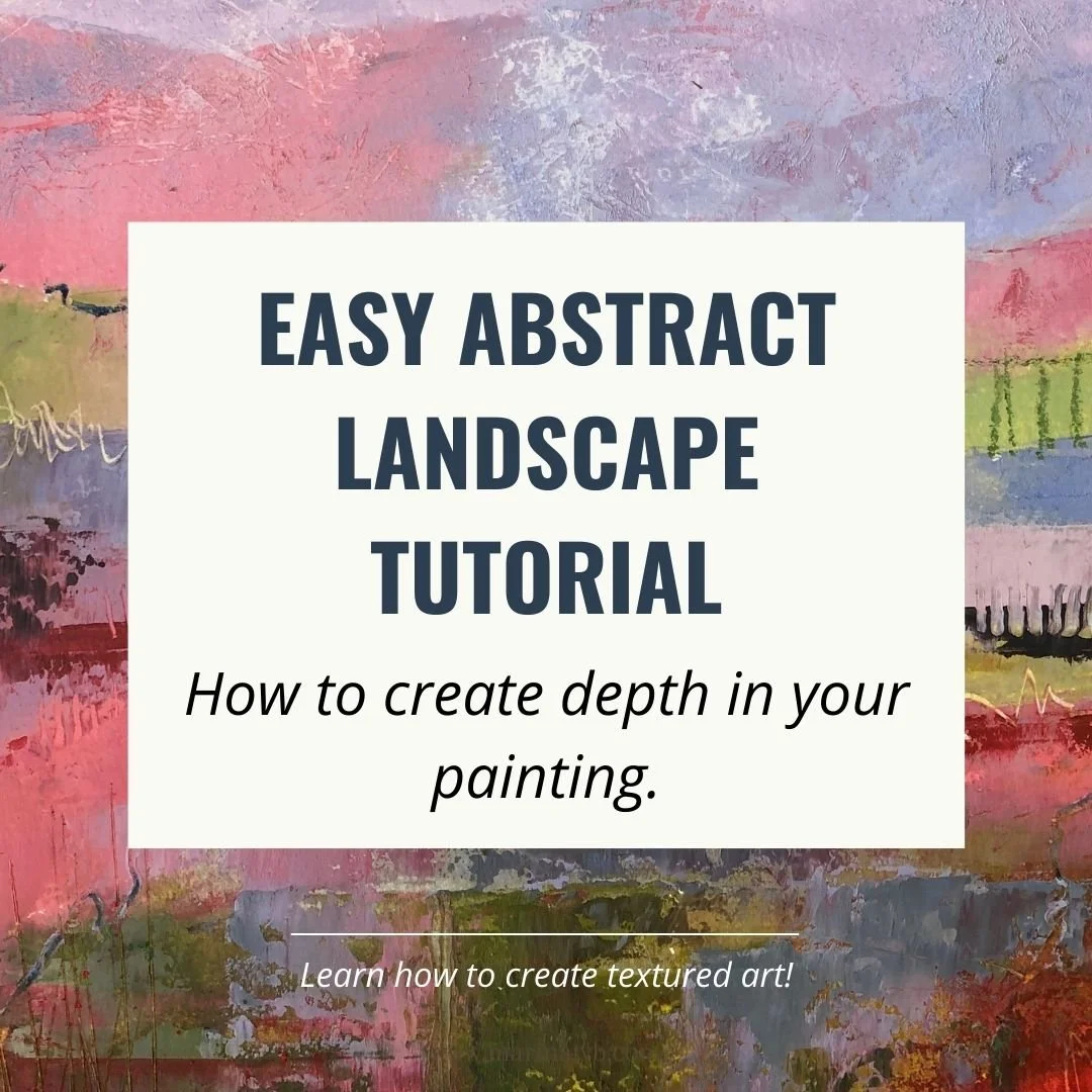 Paint with me - An Easy Abstract Landscape Tutorial