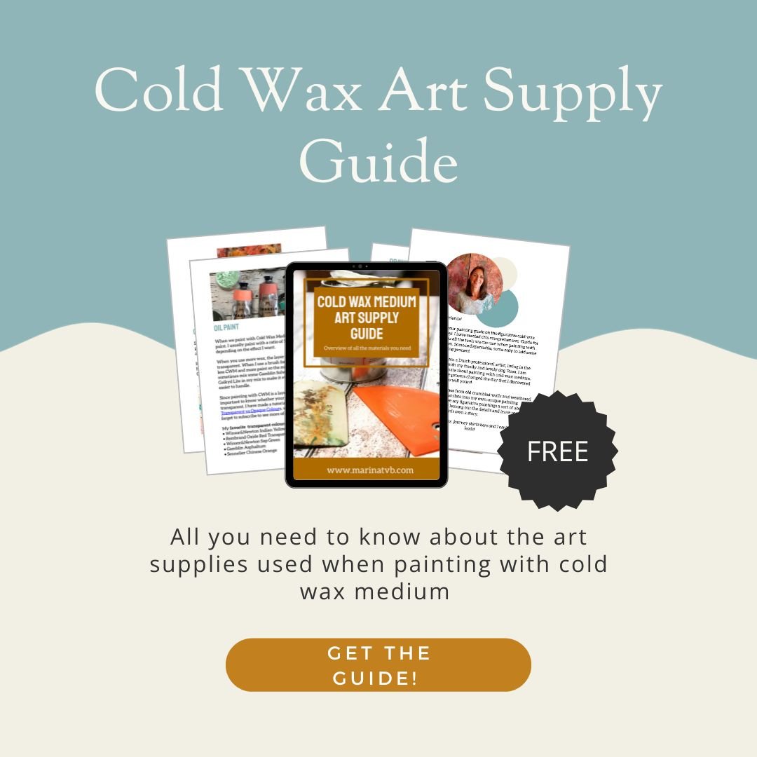 How to use Cold wax medium — MarinaTvB_Art