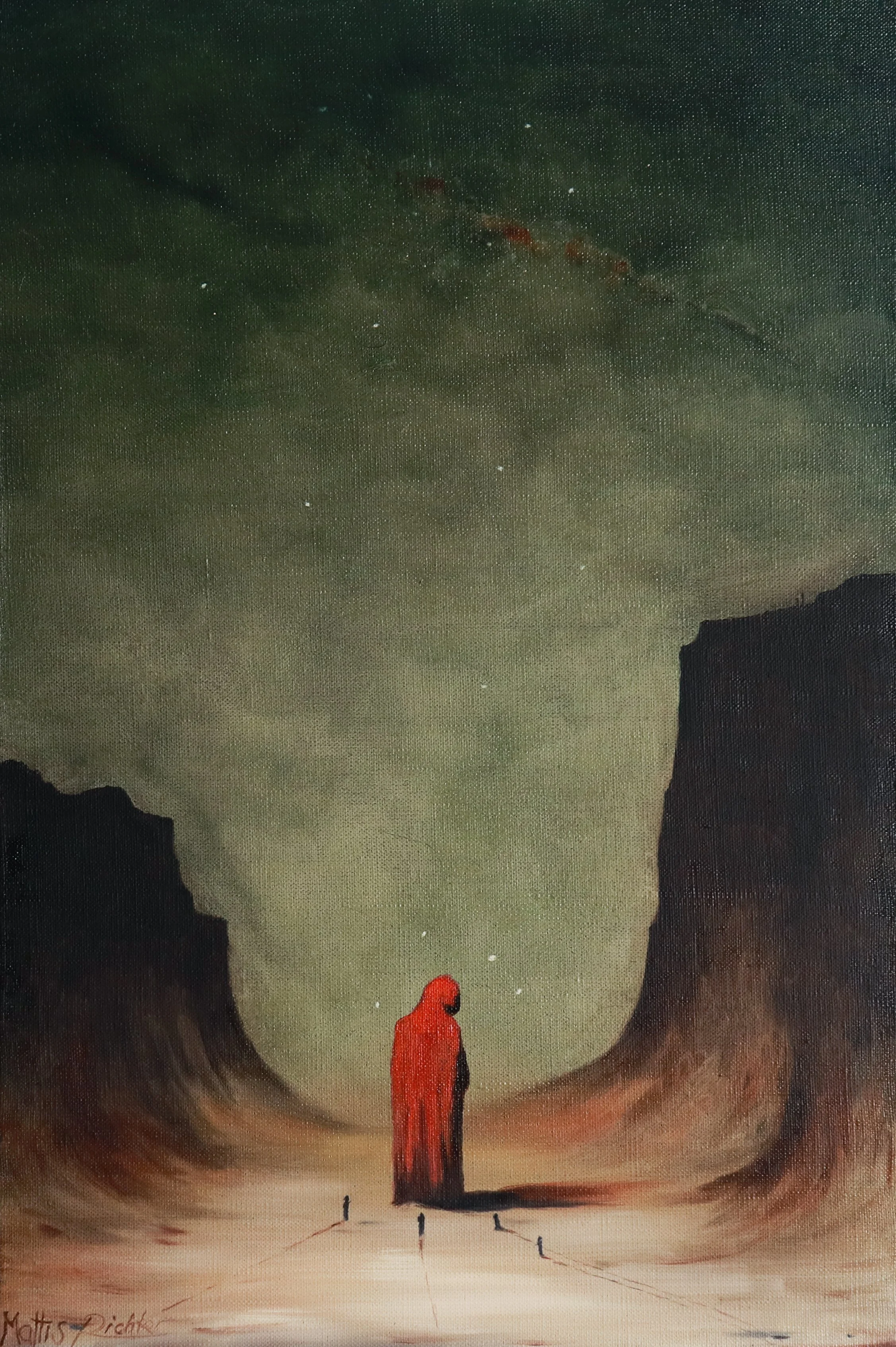 "Contact", 40 x 60, oil on canvas, 2025