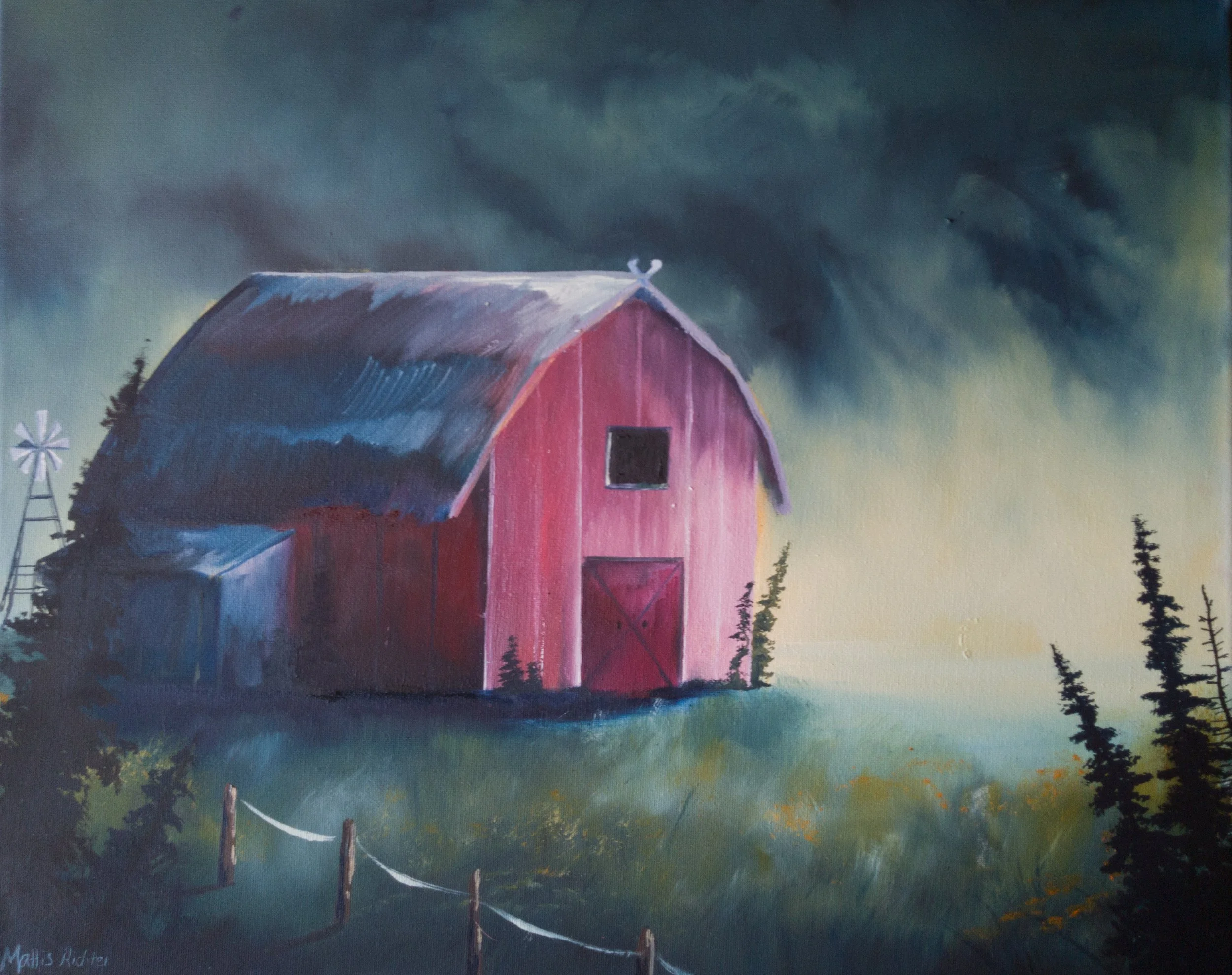 "Rotten Barn", 50 x 40, oil on canvas, 2021