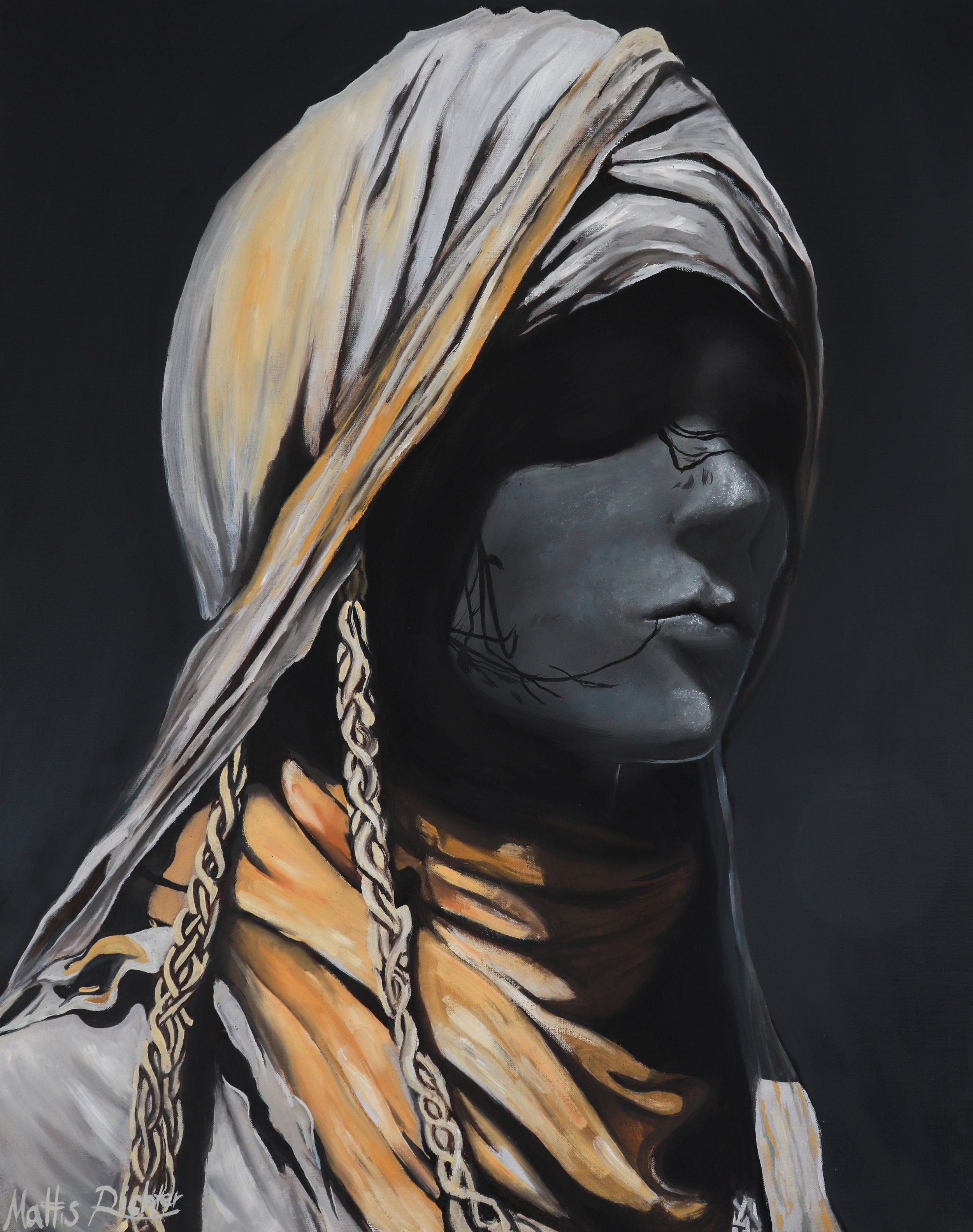 "Basra", 70 x 55, oil on canvas, 2024