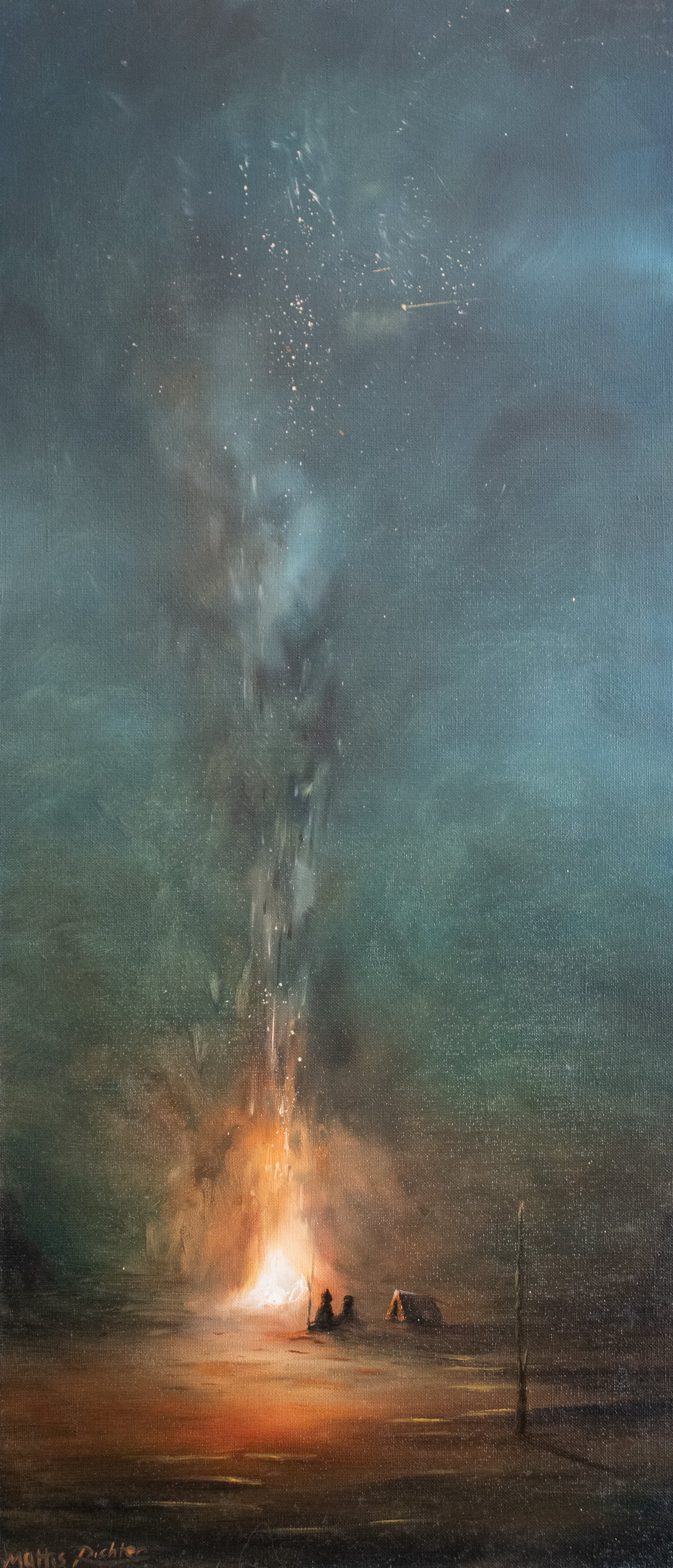 "Rest", 40 x 90, oil on canvas, 2024