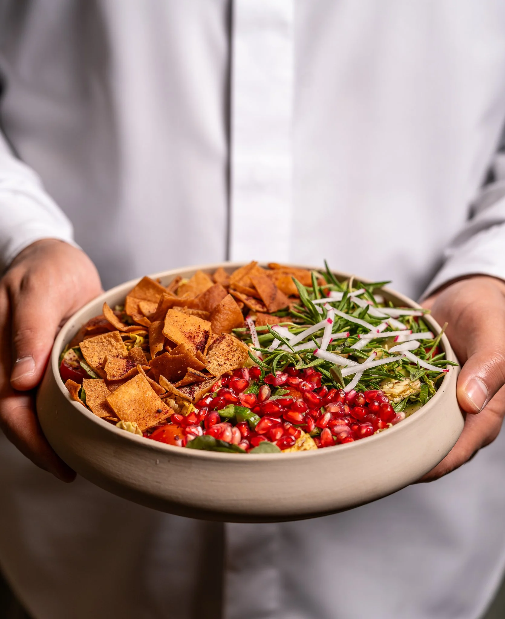 Plated restaurant dish photographed by Anuraag Nair in Dubai