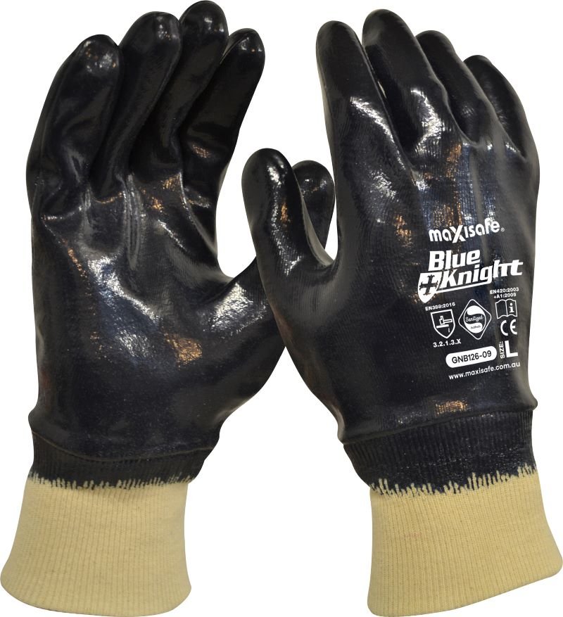 Blue Knight Nitrile Gloves