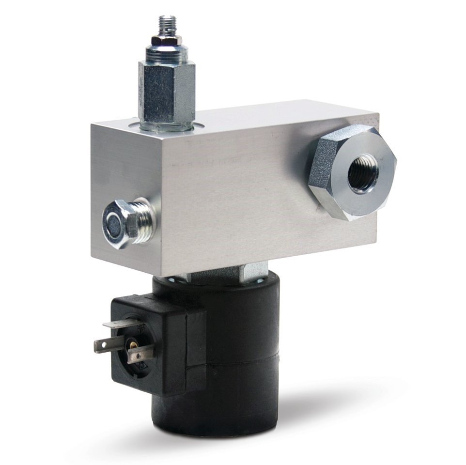 Direct-Mount Vent Valves for G3 Pumps NPT, 12 VDC, 35-241 bar (500-3500 psi), Normally Open, RH