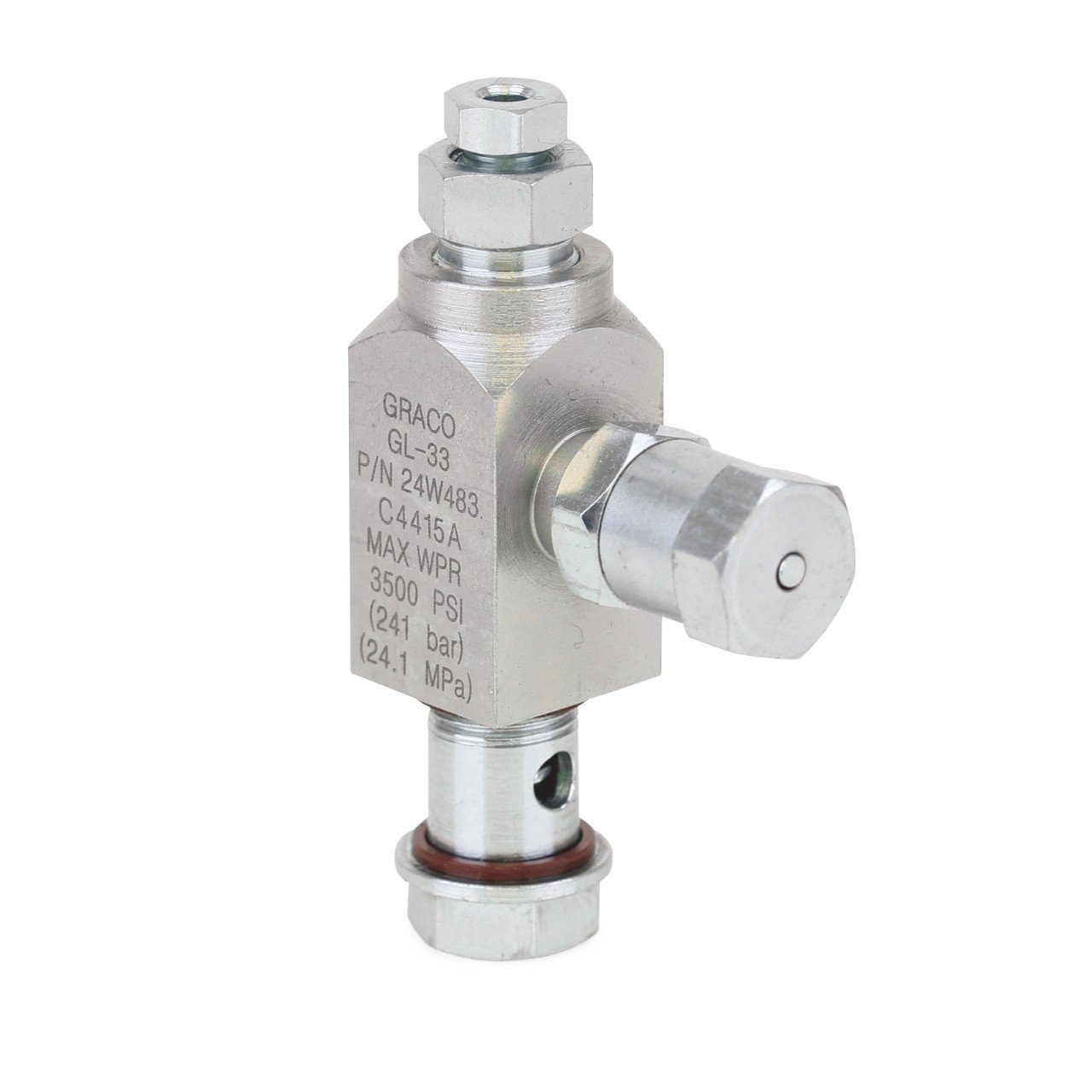 GL-33 Replacement Carbon Steel Grease Injector, 3.2mm Outlet