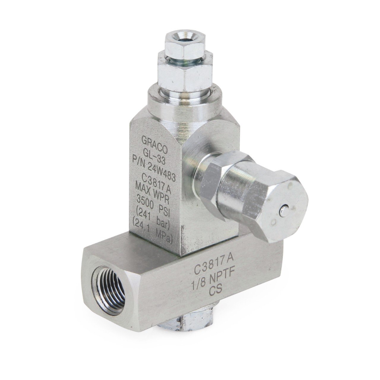 GL-33 Grease Injector, Carbon Steel, 1 Injector Manifold, 1/8 NPT