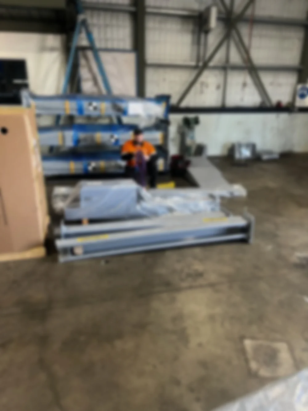 pieces of equipment ready to install
