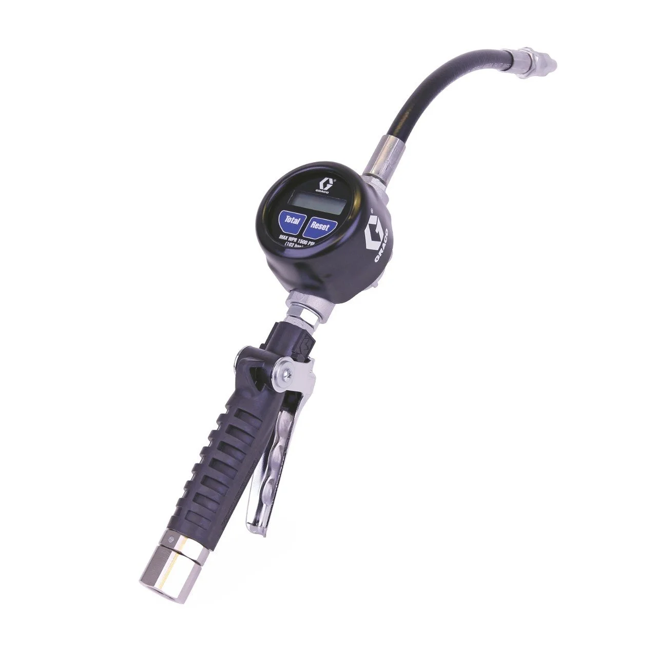 Graco | EM8 Electronic Manual Oil/Antifreeze Meter  Flexible Extension  13 mm (1/2 in.) Inlet  NPT