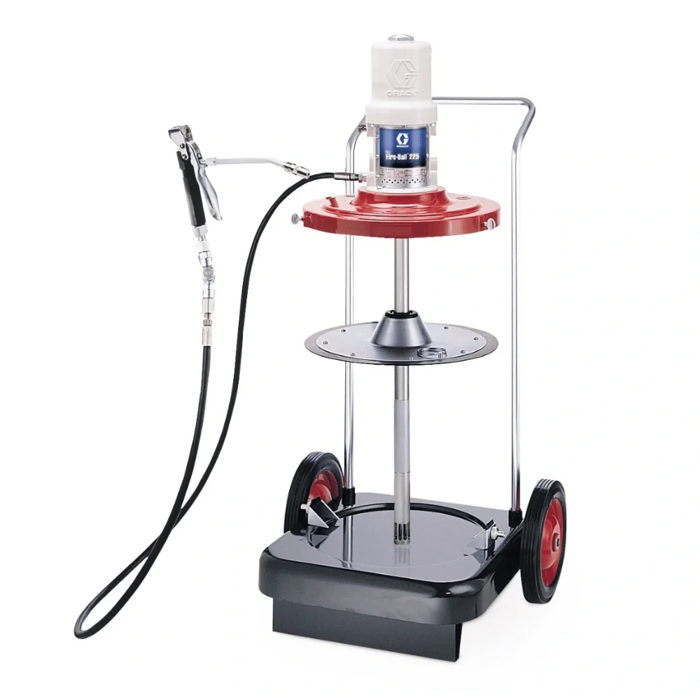 Graco | Mini Fire-Ball 225 50:1 54 kg (120 lb.) Grease Pump  Portable Package 2-Wheel Cart