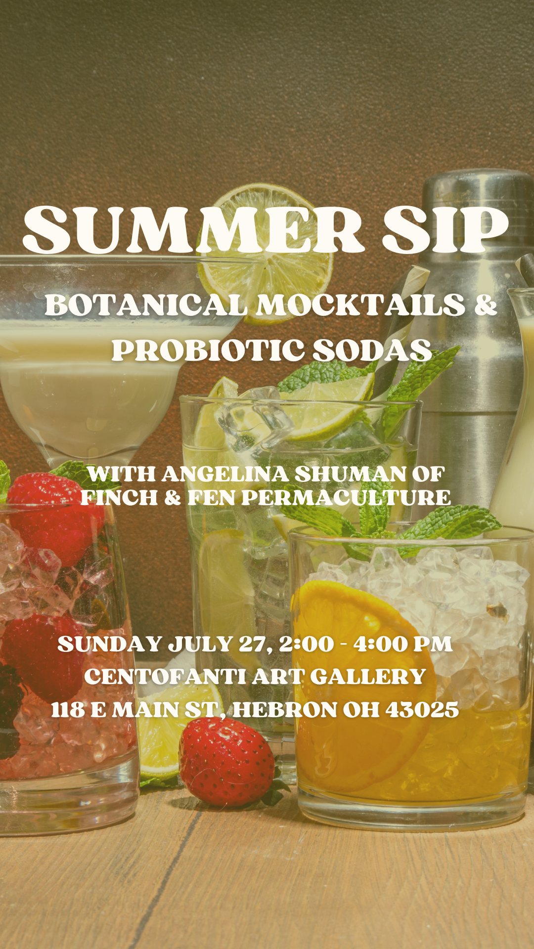Summer Sip: Botanical Mocktails & Probiotic Sodas